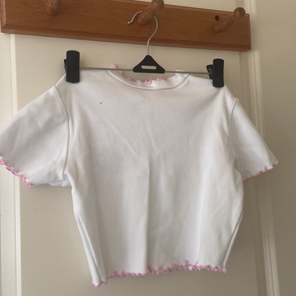 Pink Cherry Crop Top - Picture 3 of 6